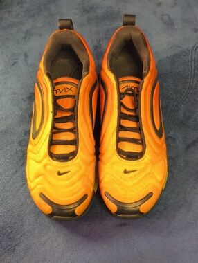 Nike Orange and Black Air Max Sneakers